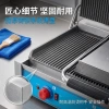The original manufacturer's commercial double-head pressure plate grill electric grilling machine is a special heating equipment for steaks, hamburgers and sandwiches Specification image